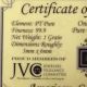 2014 Acb Platinum Solid Bullion Minted 1grain Bar 99.  9 Pure Certificate Platinum photo 2