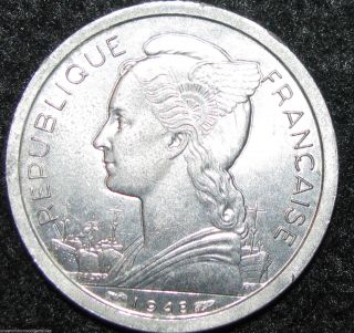 Reunion Franc 1948 Africa World Coin (combine S&h) Bin - 612 photo