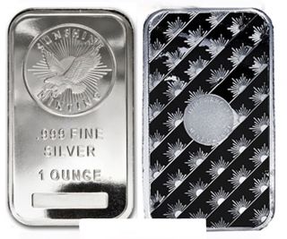 1 Ounce Fine Silver Bar By Sunshine Mnting,  Inc. photo