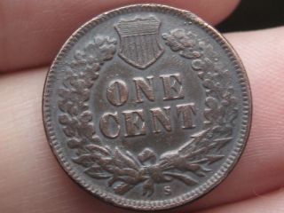 1908 - S Indian Head Cent Penny - Fine/vf Details - Rare Key Date photo