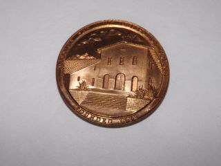 Vintage Mission San Luis Obispo De Tolosa Bronze Coin Token Medallic Art Co photo