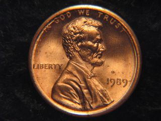 1989 Lincoln Memorial Penny Uncirculated photo