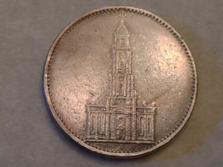 Germany 1934 – A Silver Five 5 Marks Swastika First Anniversary Of Nazi Rule photo
