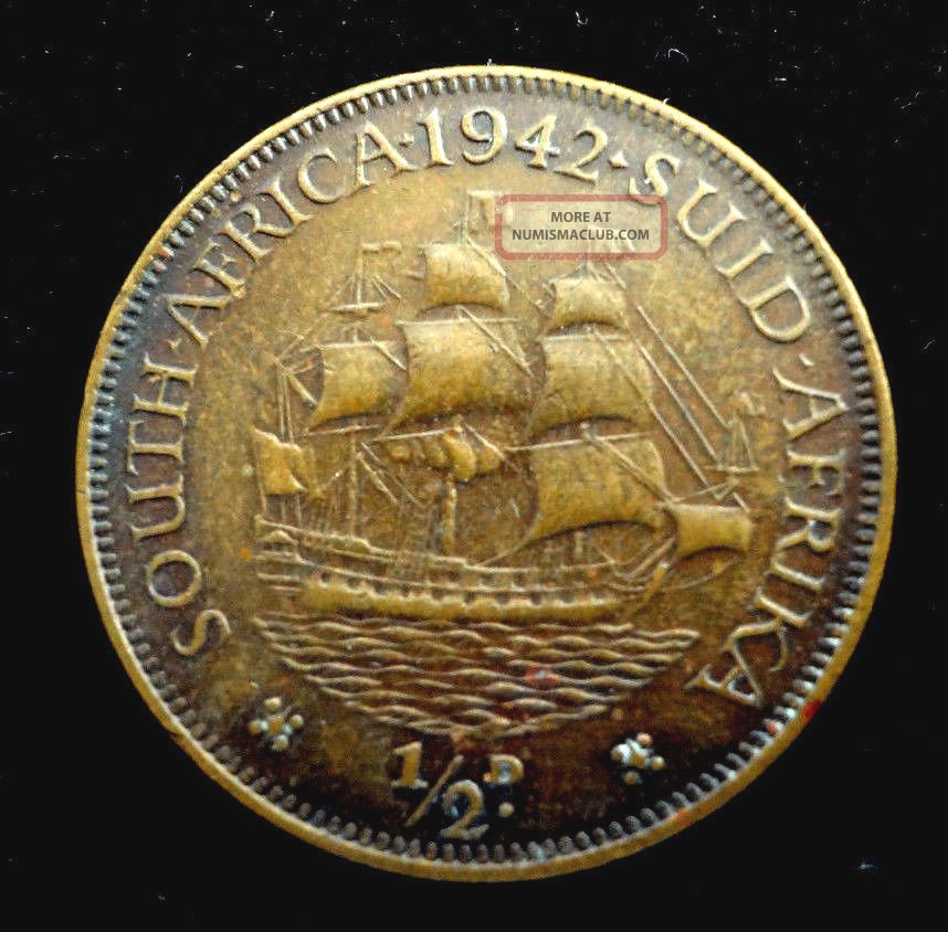 1942 South Africa Half Penny 1 2p Choice Premium Quality 1