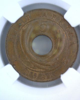 1941 I E.  Africa 5c Ngc Ms63 Bn Area Specific Period Piece photo