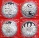 Rare China Four Masterpiece Classic Novels Large Art Silver Coin 120mm China photo 1