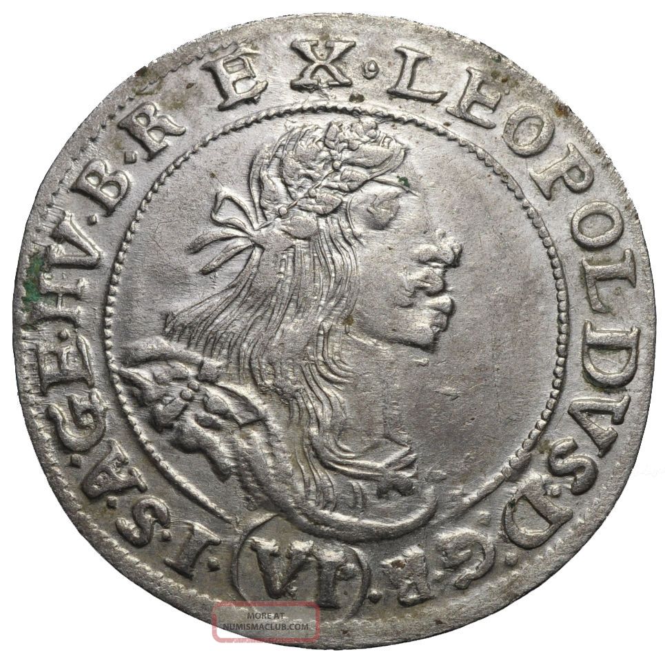 6 Kreuzer 1667 Kb - Leopold I. - Austria - Hungary - Silver Coin - Unc