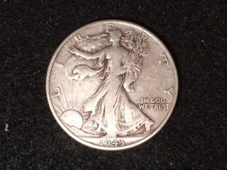 1943 - P Walking Liberty Half Dollar 50c 90.  90 Silver Bullion Rare Us Coin Fifty photo