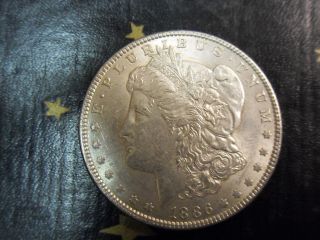 Circulated 1886 Silver Morgan Dollar Au ??? photo