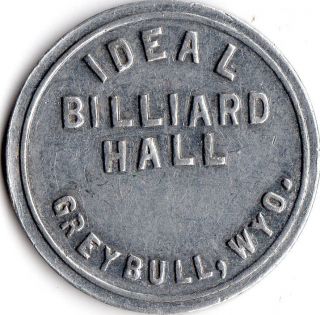 Greybull Wyoming Billiard Hall Good For Trade Token photo
