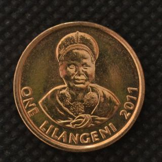 Swaziland 1 Lilangeni 2011.  Km60.  Africa Coin.  Unc.  Kings,  Women photo