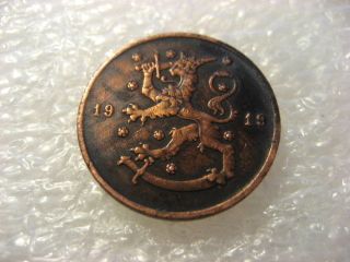 Coin Finland 1919 10 Pennia Vf photo