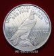 Solid Silver Round 1 Troy Oz Peace Dollar American Eagle Highland.  999 Fine Bu Silver photo 1