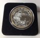 Alaska 1999 1oz.  999 Fine Silver Fur Rendezvous Medallion 24k Gold Relief Silver photo 2