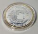 Alaska 1999 1oz.  999 Fine Silver Fur Rendezvous Medallion 24k Gold Relief Silver photo 4