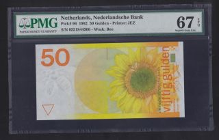 Netherlands 50 Gulden,  1982,  P96 Pmg67 Epq,  Gem Unc photo