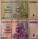 1 X Ten Trillion & Ten Billion Zimbabwe Paper Money Dollars Banknote Collectible Africa photo 2