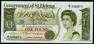Saint Helena 1 Pound 1981.  Unc - Pick 9 photo
