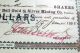 1888 Gold Mining Stock W/ Seth Bullock Signature,  Deadwood Dakota Antique,  1880s Stocks & Bonds, Scripophily photo 2