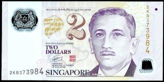 Singapore - 2 Dollars 2005 Unc - P 46 Polymer photo