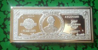 1 Oz $5 Lincoln Silver Certificate Silver/copper Rare photo