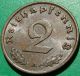 German Copper Coin 2 Reichspfennig 1940 A Germany photo 1