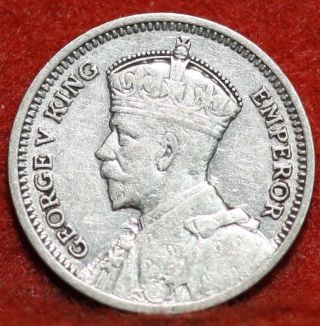 Circulated 1933 Zealand 3 Pence Silver Foreign Coin S/h photo
