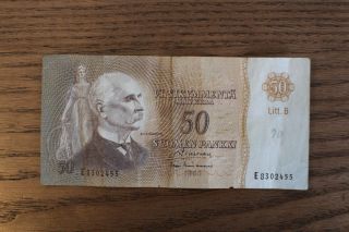 Finland 50 Markkaa 1963 Banknote Circulated Banknote photo