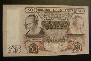 Netherland 50 Gulden 1941 Crisp photo