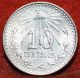 Uncirculated 1919 Mexico 10 Centavos Silver 1 Yr Type Foreign Coin S/h Mexico photo 1