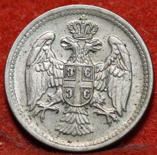 Circulated 1917 Serbia 10 Para Km19 Foreign Coin S/h photo