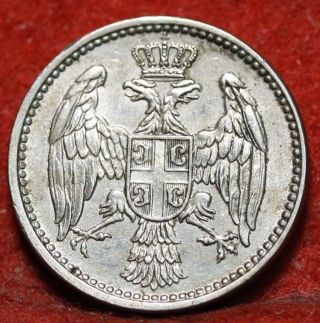 Circulated 1912 Serbia 5 Para Km18 Foreign Coin S/h photo