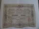1869 City Of Bucharest Romania Bond Certificate 20 Lei World photo 1