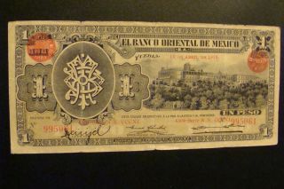Mexico 1 Peso 1914 Crisp photo