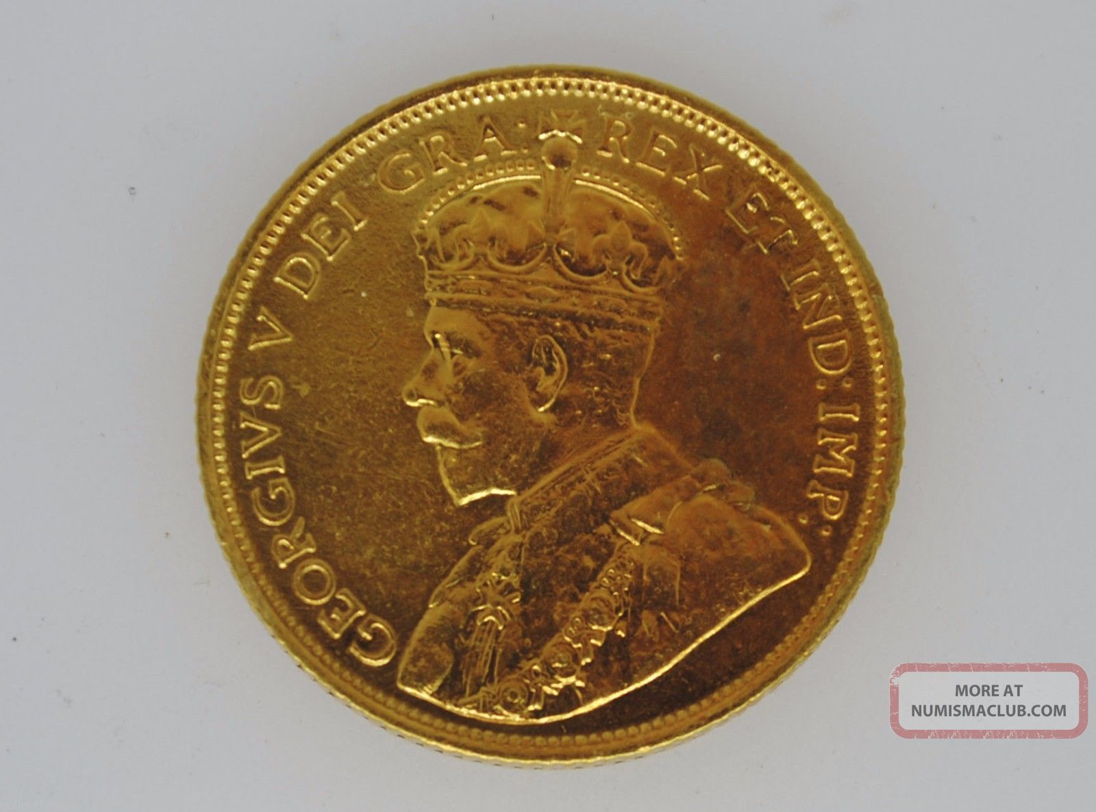 1913 canadian five 5 dollar gold coin tone 241 agw only 98 832