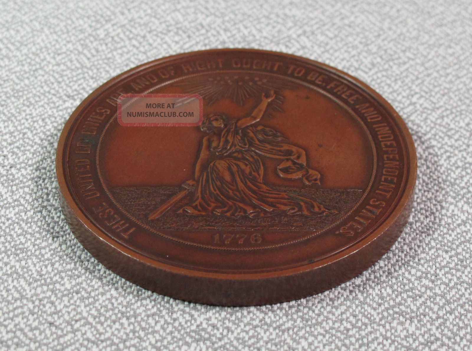 1876 U. S. Centennial Exposition Us Commemorative Medal 57 Mm Cm - 11 ...