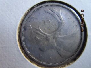 Canadian 1959 25 Cent Coin photo