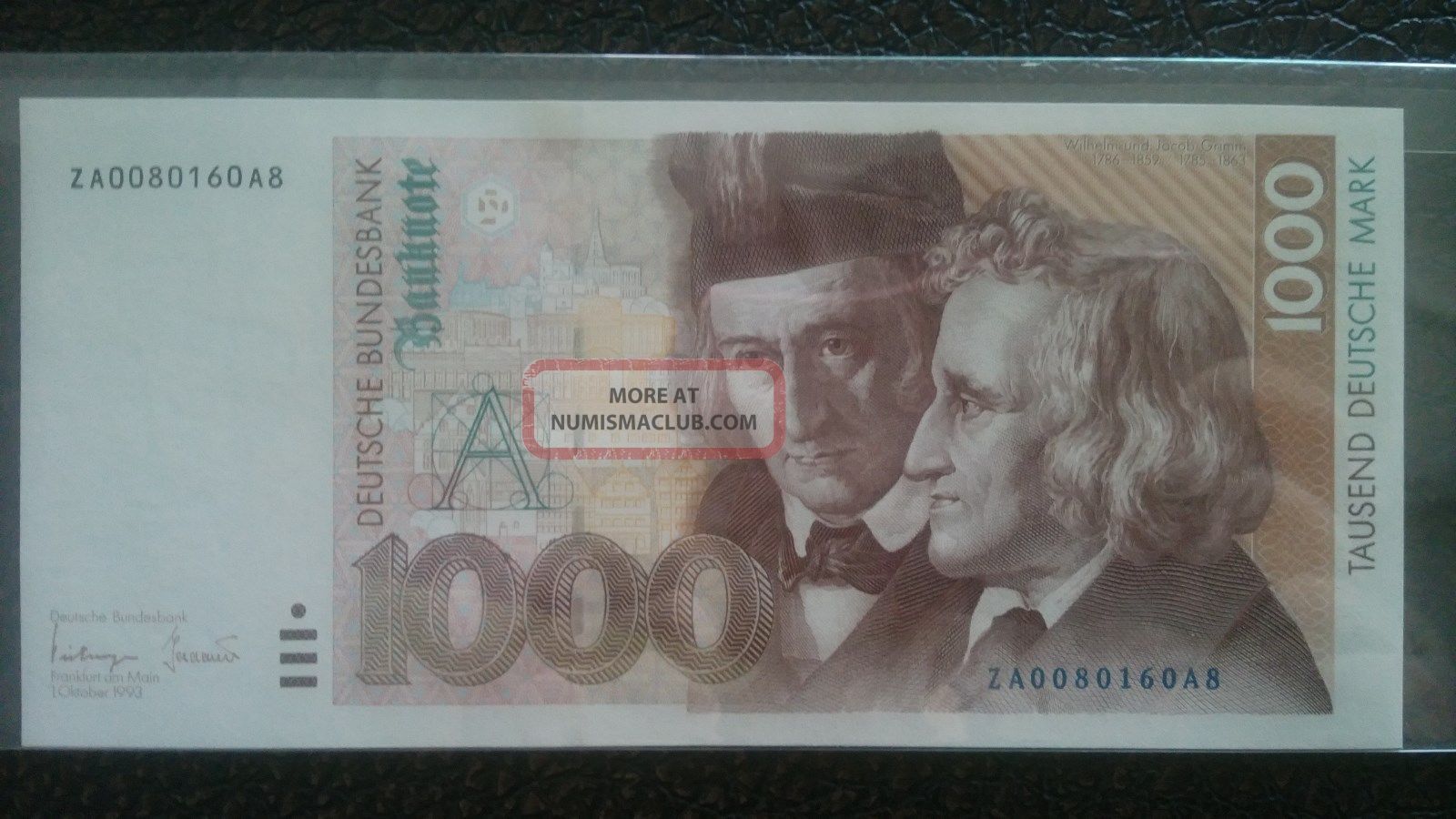 1993 Germany 1000 Dm Unc 