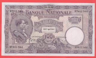 100 Francs 1921 Xf,  Very Beautifull Banknote photo