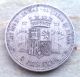Silver 5 Pesetas 1870 Spanish Silver Provisional Governement Europe photo 1