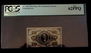 Historic Civil War - U.  S.  Minted Fractional Currency.  Pcgs Uncirc.  62 - Ppq. photo