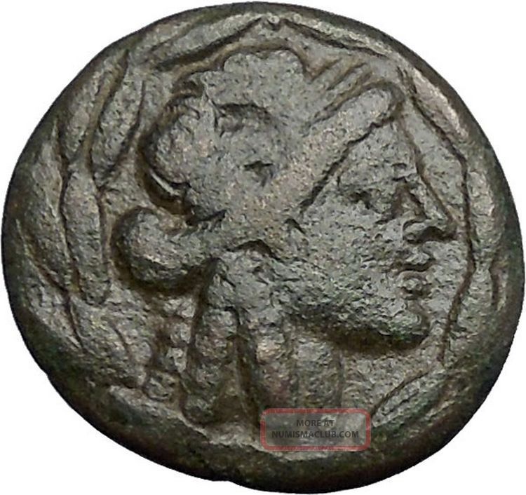 Smyrna In Ionia 75bc Apollo Poet Homer Of Odyssey Iliad Greek Coin I49981