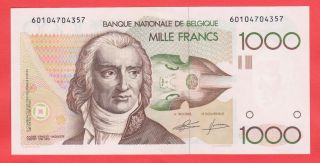 1000 Francs Gretry Uncirculated Highest Quality Banknote photo