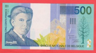 500 Francs Margritte Gem Unc Beautifull Colors Highest Quality Banknote photo