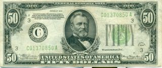 Us Federal Reserve 50 Dollars Series 1934 photo