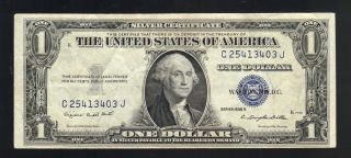 $1 1935g Us Silver Certificate Old Paper Money Blue Seal Smith Dillon Bill Note photo