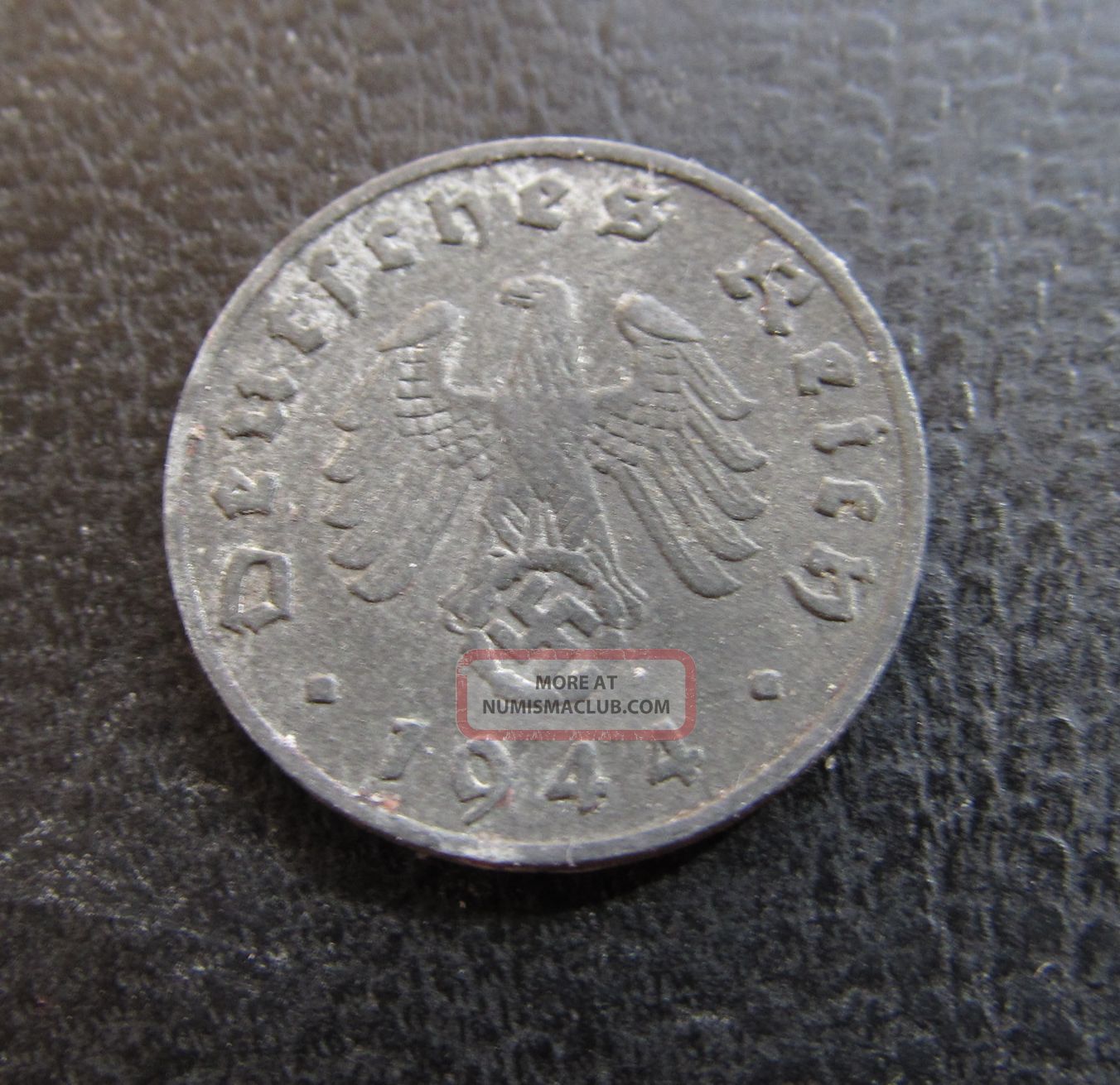 Reichspfennig 1944 E.  Nazi German Coin.  Km 97.  Very Fine.  P835 Germany photo