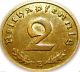 German 3rd Reich - German 1938e 2 Reichspfennig Coin W/ Swastika - Ww 2 Germany photo 1
