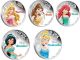 2015 Hollywood Princess Ariel Aurora Cinderella Belle Jasmine Silver Plated Coin Coins: World photo 1