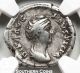Roman Empire Ar Denarius,  Ad 138 - 140,  Faustina Sr. ,  Colosseum Hoard,  Ngc Vf Coins: Ancient photo 1